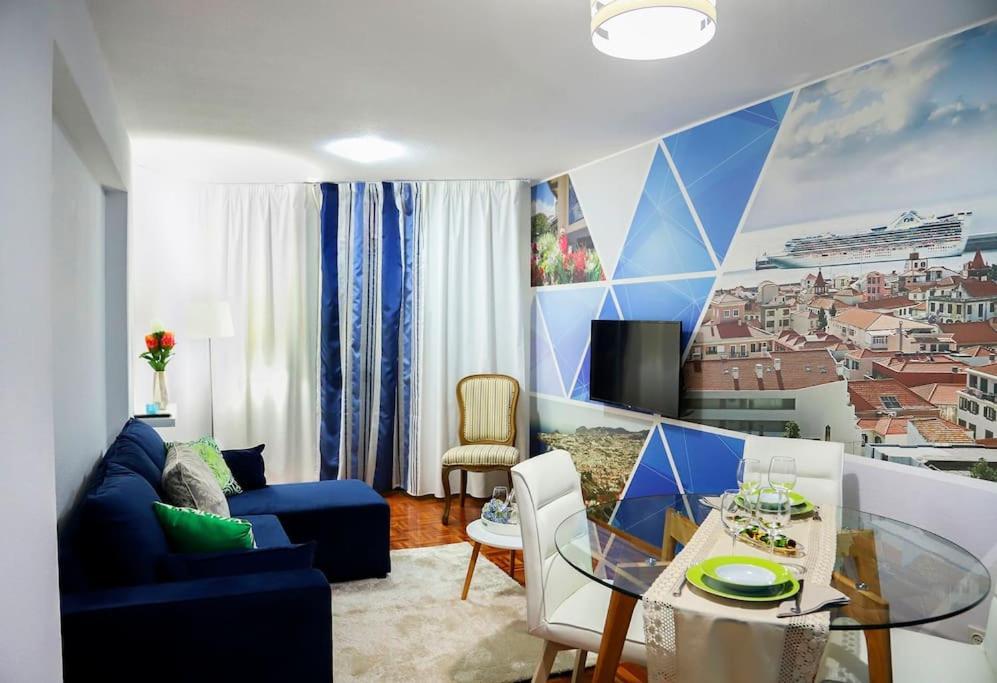Funchal Downtown 5Min Marina + 2 Bedroom + Parking Luaran gambar